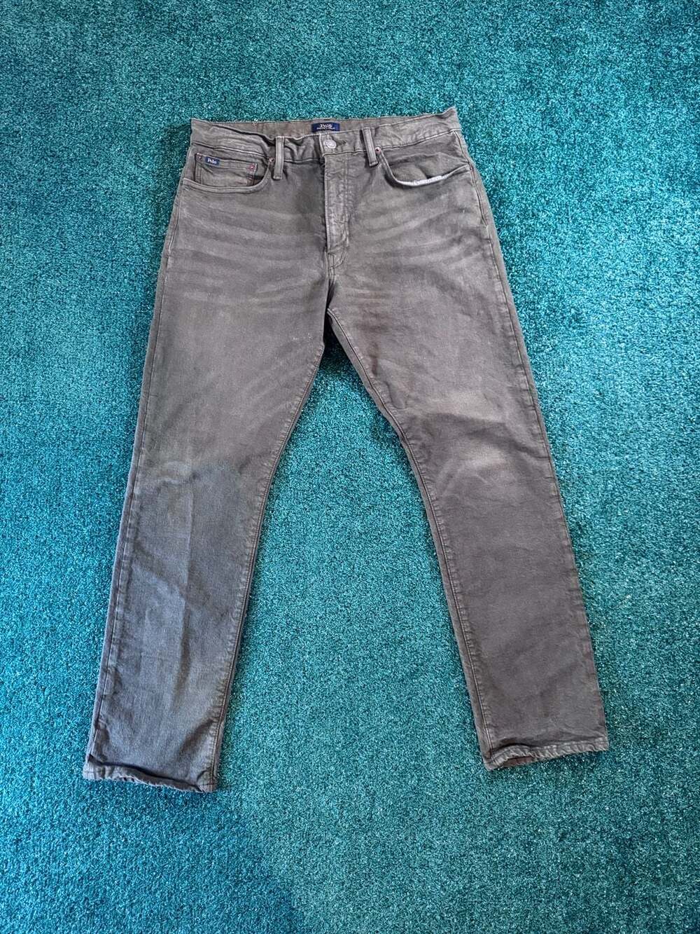 Polo Ralph Lauren Pants 34x32 Gray Cotton Elastane Slim